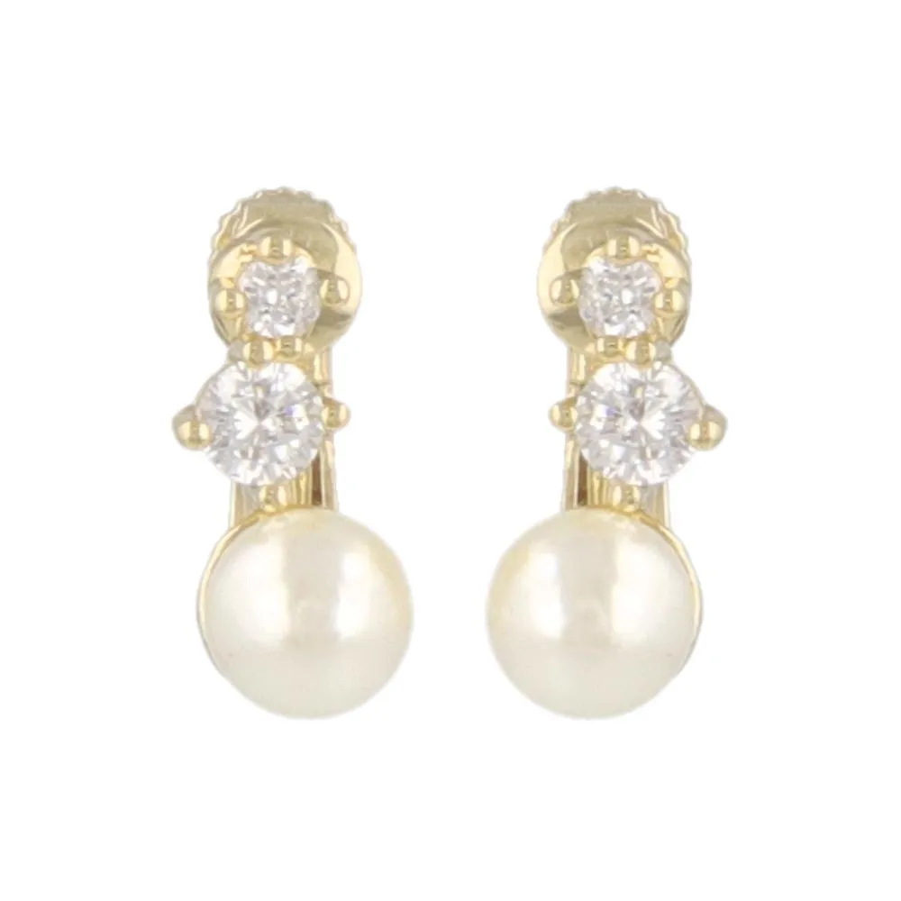 Pearl Gemline Clip Ons