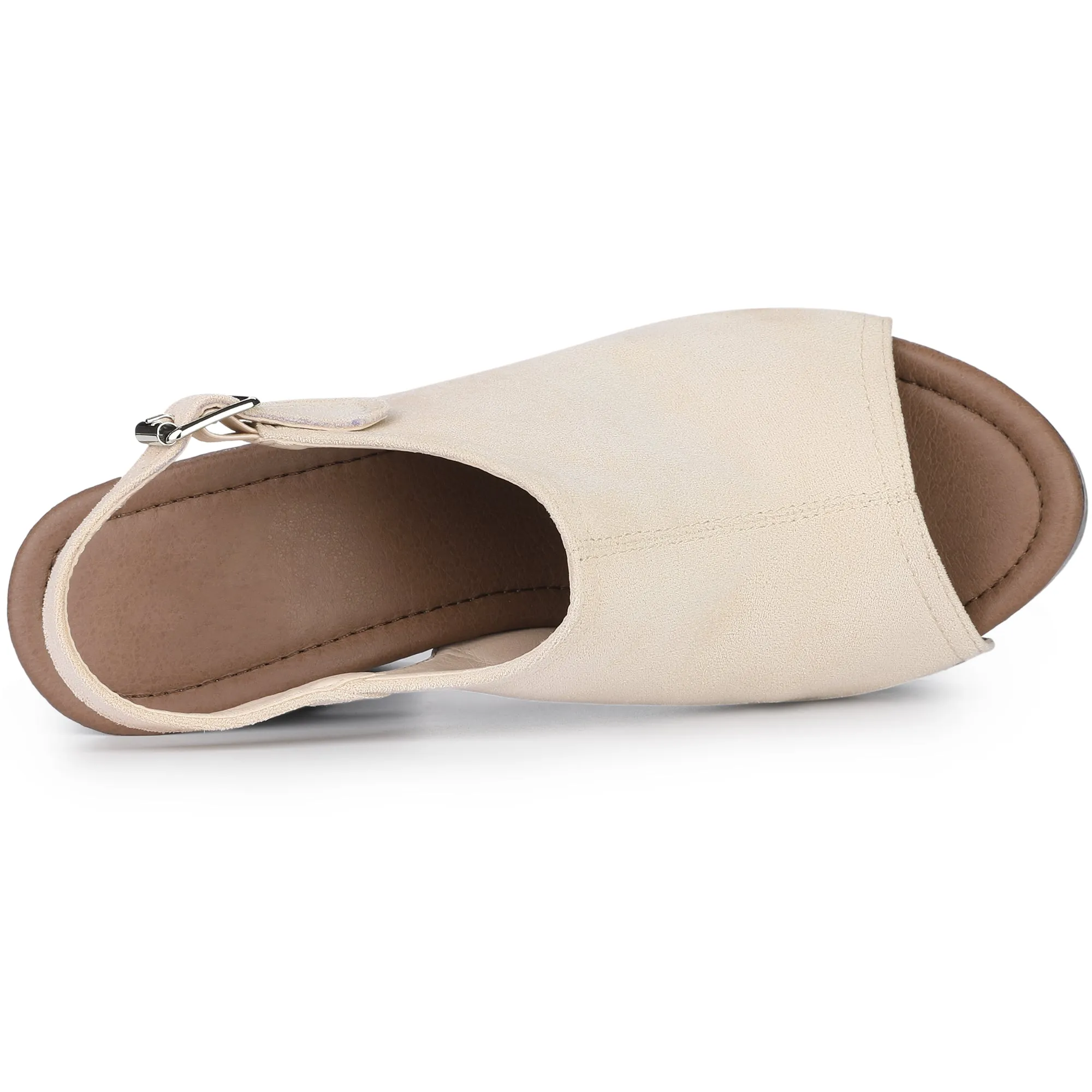 Perphy Slingback Platform Chunky High Heel Sandals