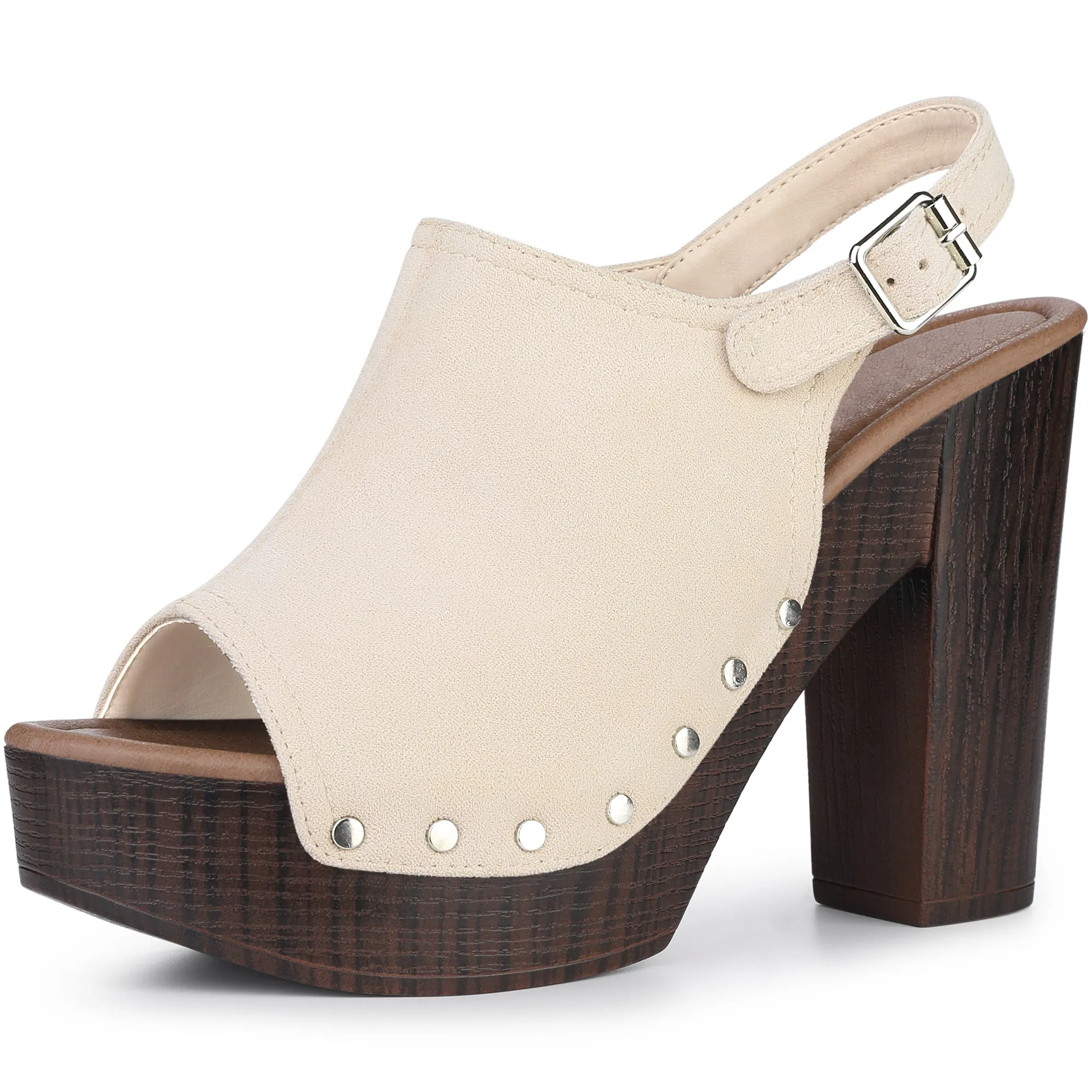 Perphy Slingback Platform Chunky High Heel Sandals