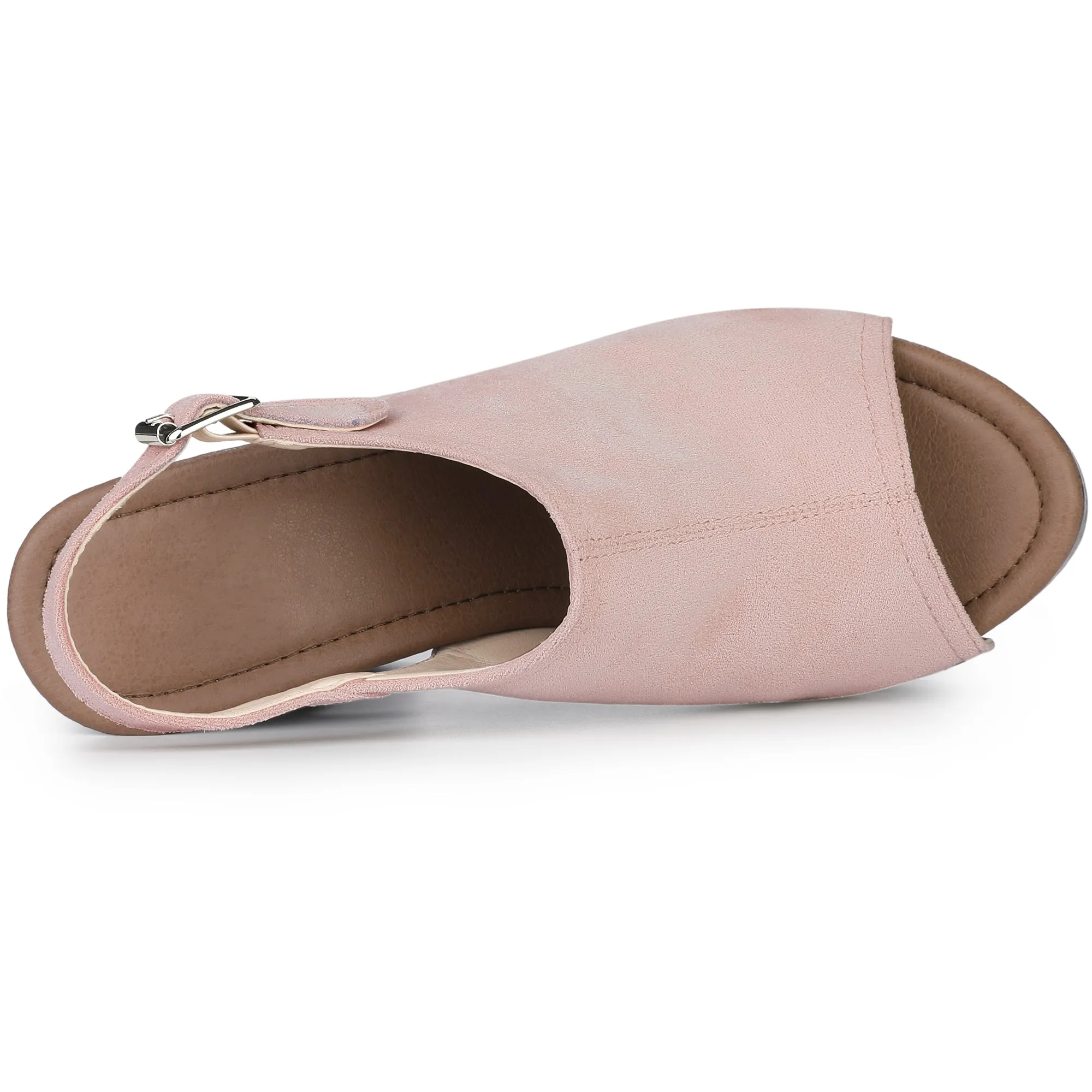 Perphy Slingback Platform Chunky High Heel Sandals