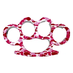 Pink Camoflauge Knuckle Ring
