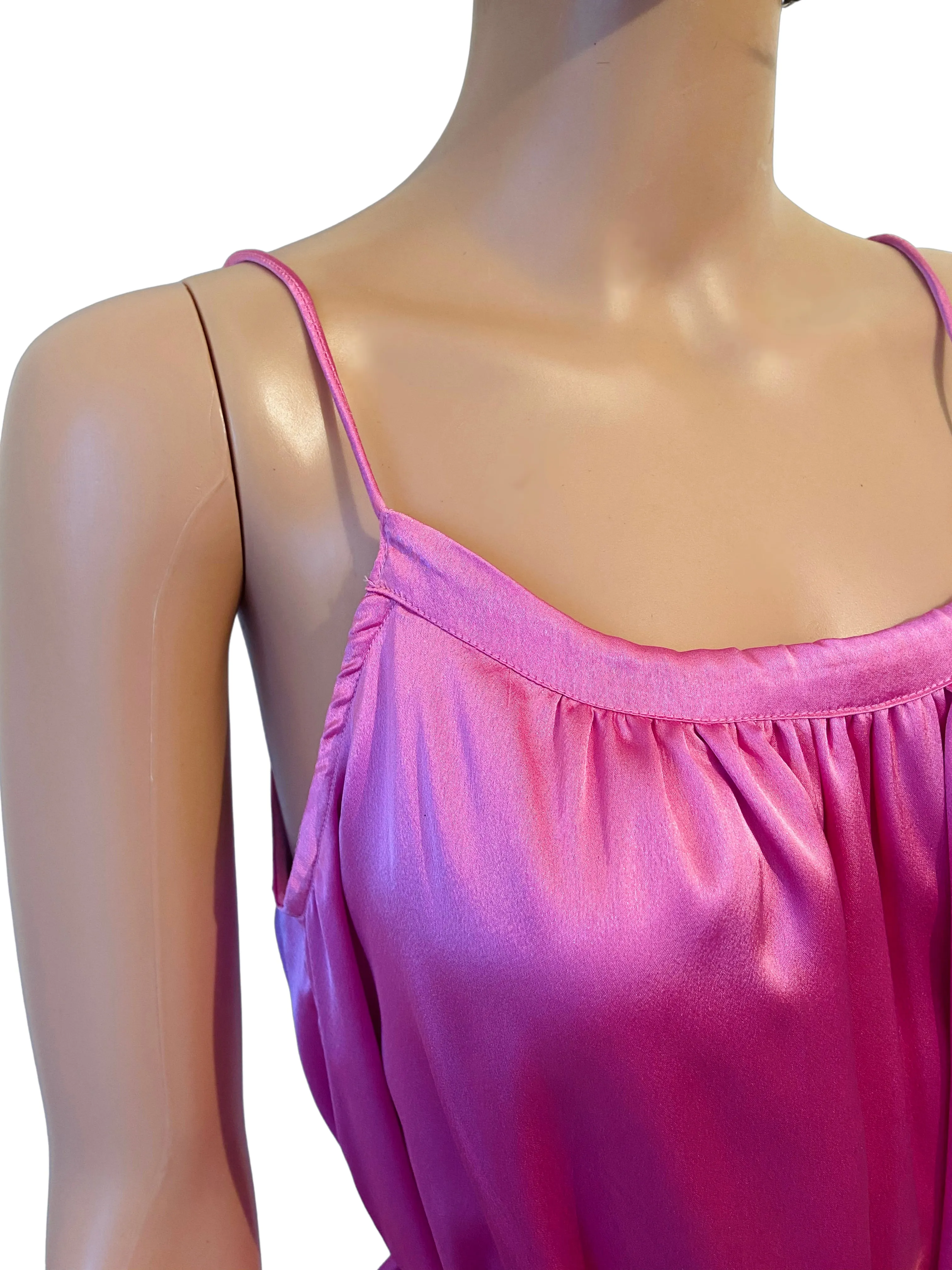 Pink Trapeze Maxi Dress