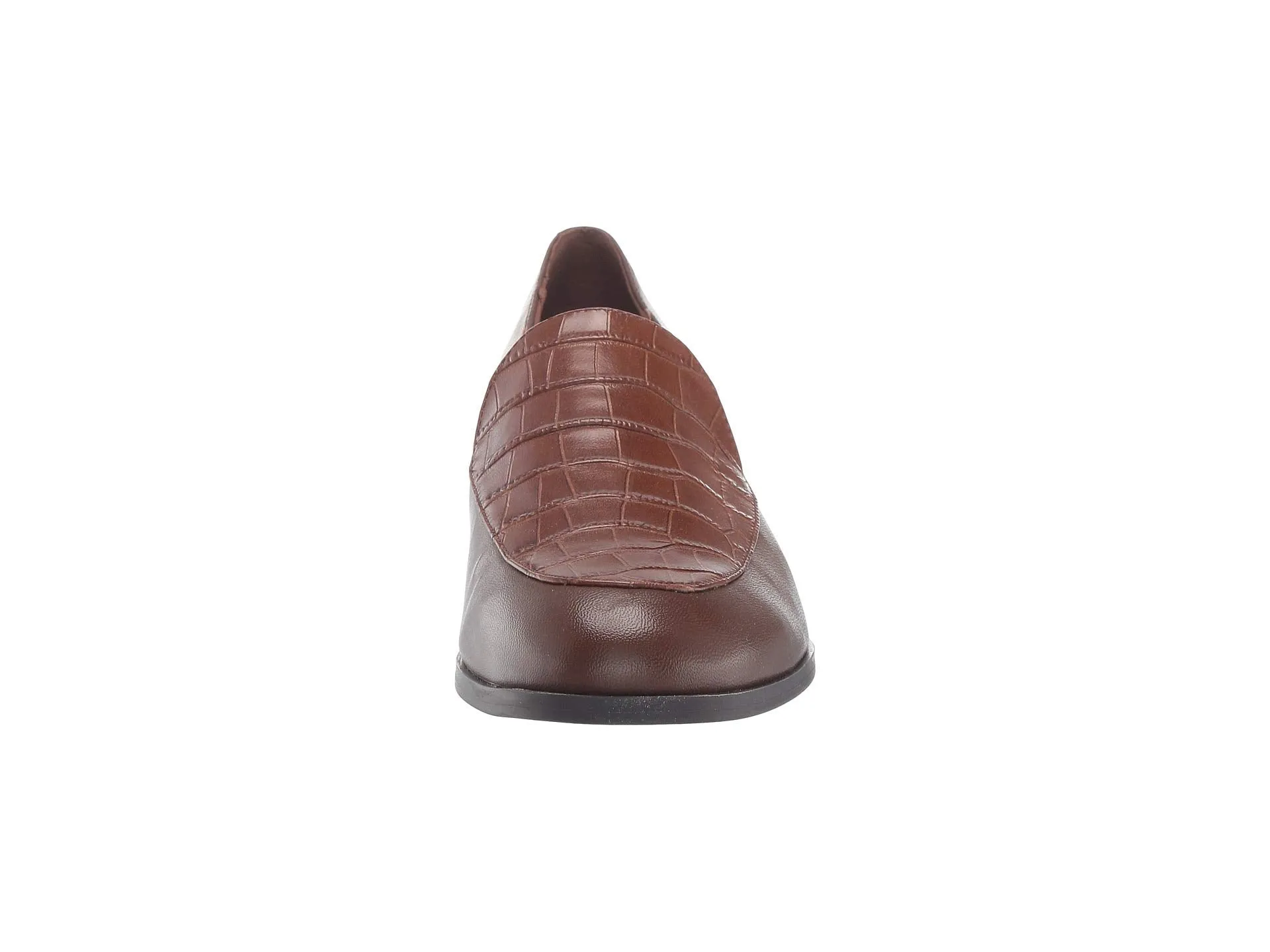 Pip Brown Leather Easy Spirit Loafer Flat