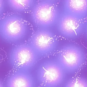 PIXIES & PETALS (Glow in the Dark) Tossed Pixies Silhouette Purple - NEW ARRIVAL