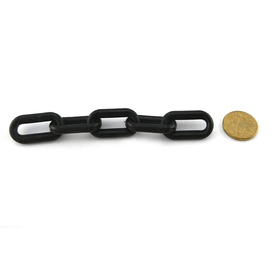 Plastic Chain - Black - 6mm x 40m