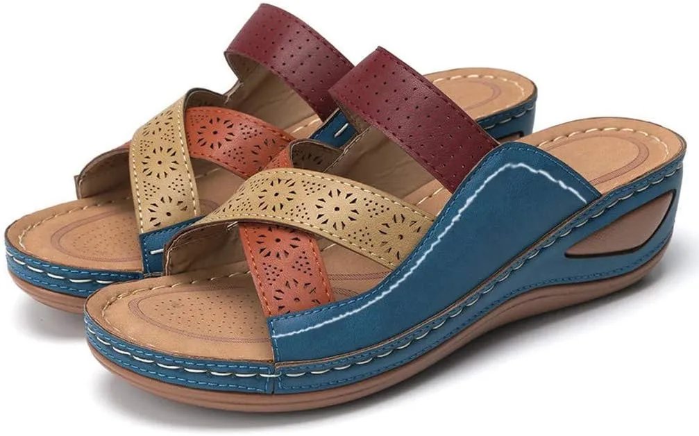 Platform Sandals for Women Wedge Sandals Summer Orthopedic Sandals Comfortable Wide Width Sandals Dressy Beach Sandals