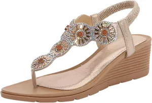 Platform Sandals Women Slip On Mules with Crisscross Bows and Chunky Heel Comfortable Wedge Slides for Summer Outfits Orthopedic Sandal Beach Dressy Flip Flops for Wide Toe 2025 Spring