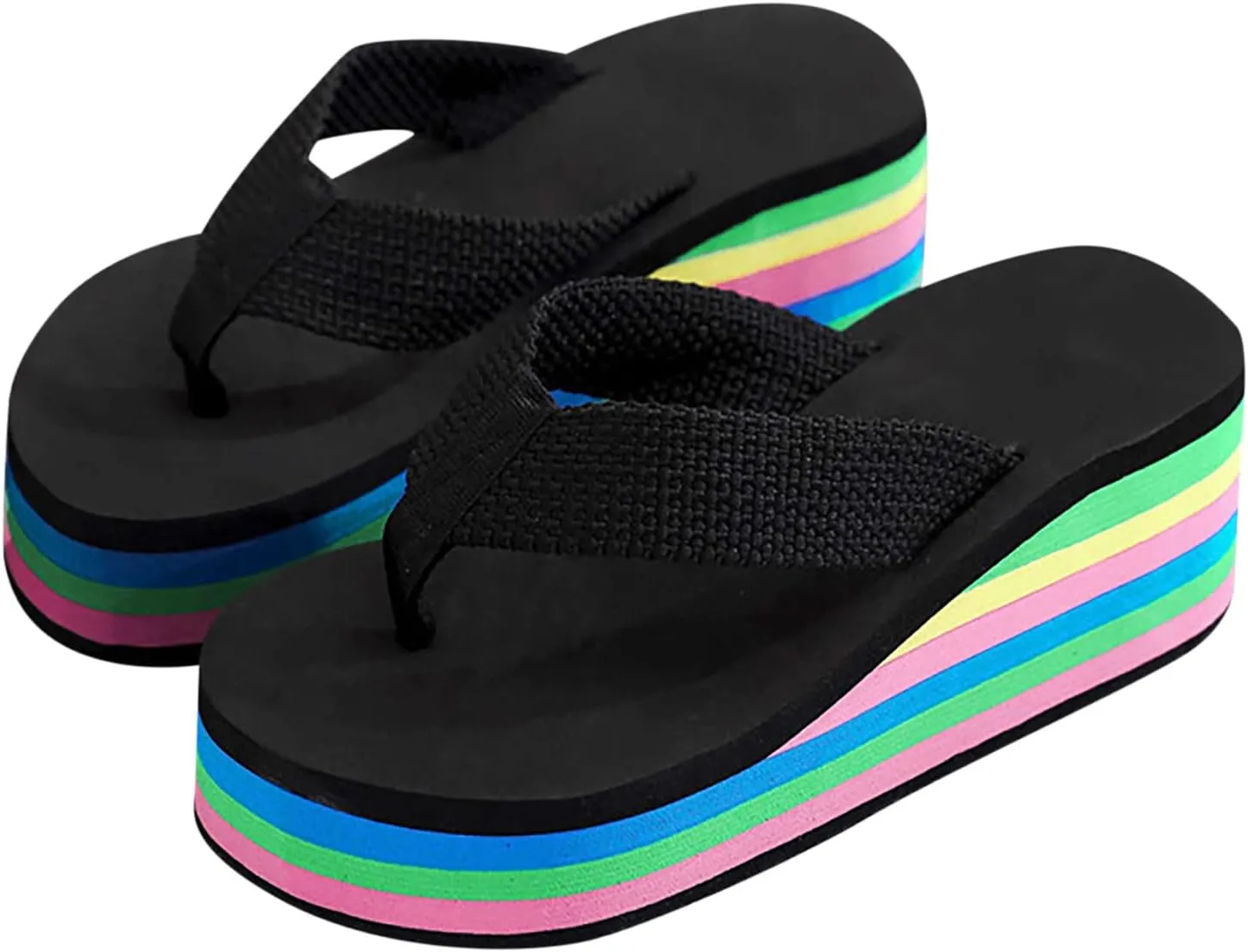 Platform Sandals Women Slip Resistant Cork Wedge Espadrille Slides with Ankle Strap and Breathable Open Toe Comfortable Orthopedic Sandal Beach Dressy Flip Flops for Wide Toe 2025 Spring