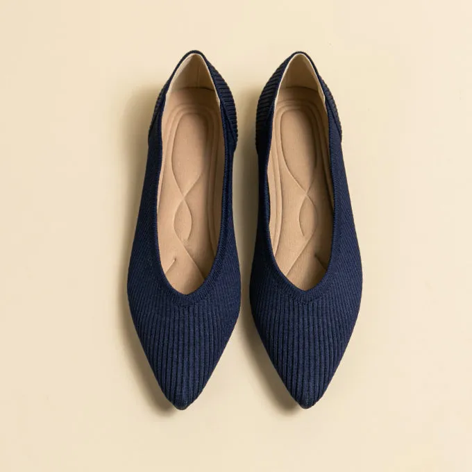 Pointed Shallow Mouth Flat Sole Shoes Women's Casual Large Size Boat Shoes Commuter Shoes