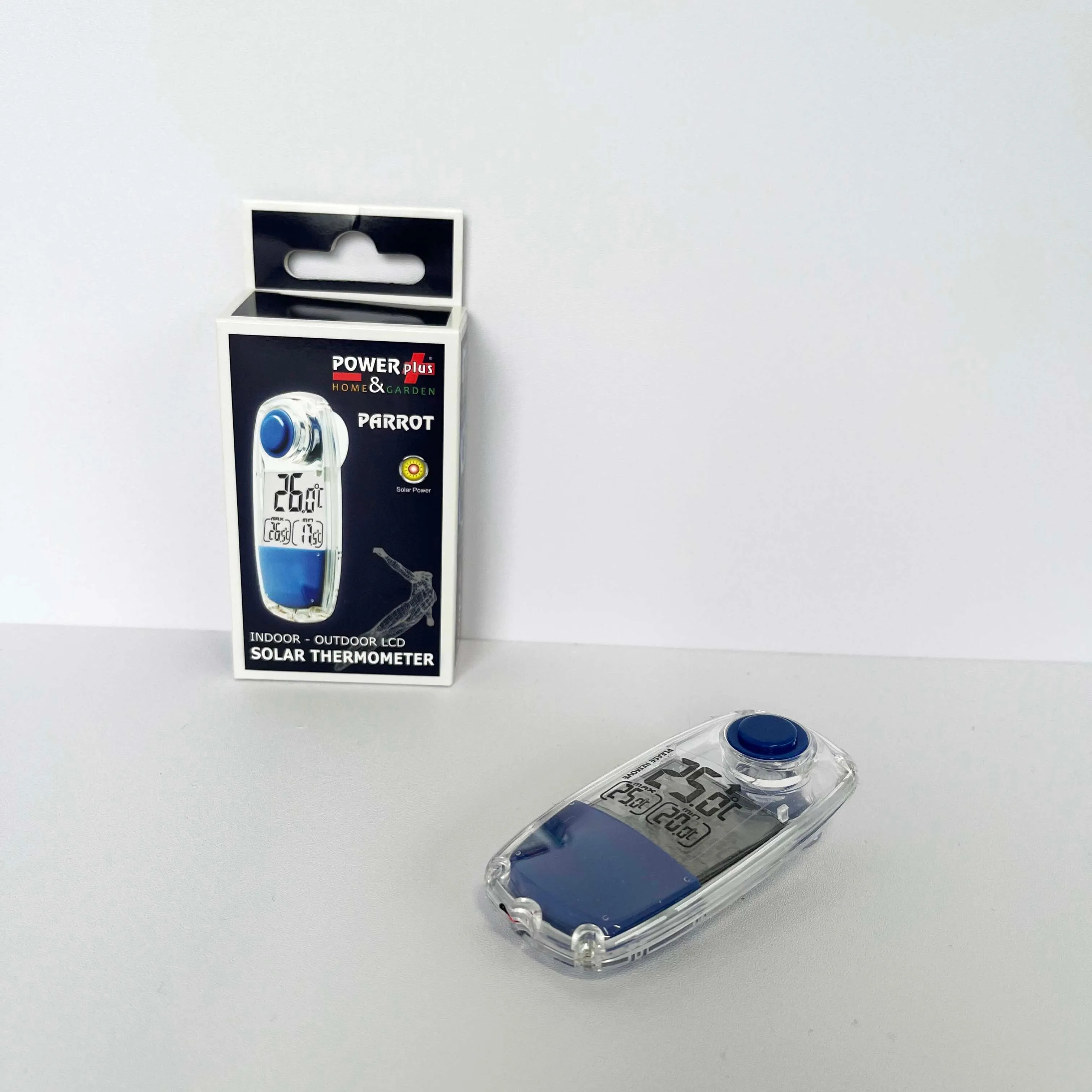 POWERplus Parrot Solar Outdoor and Indoor Thermometer