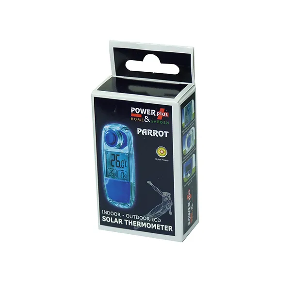 POWERplus Parrot Solar Outdoor and Indoor Thermometer