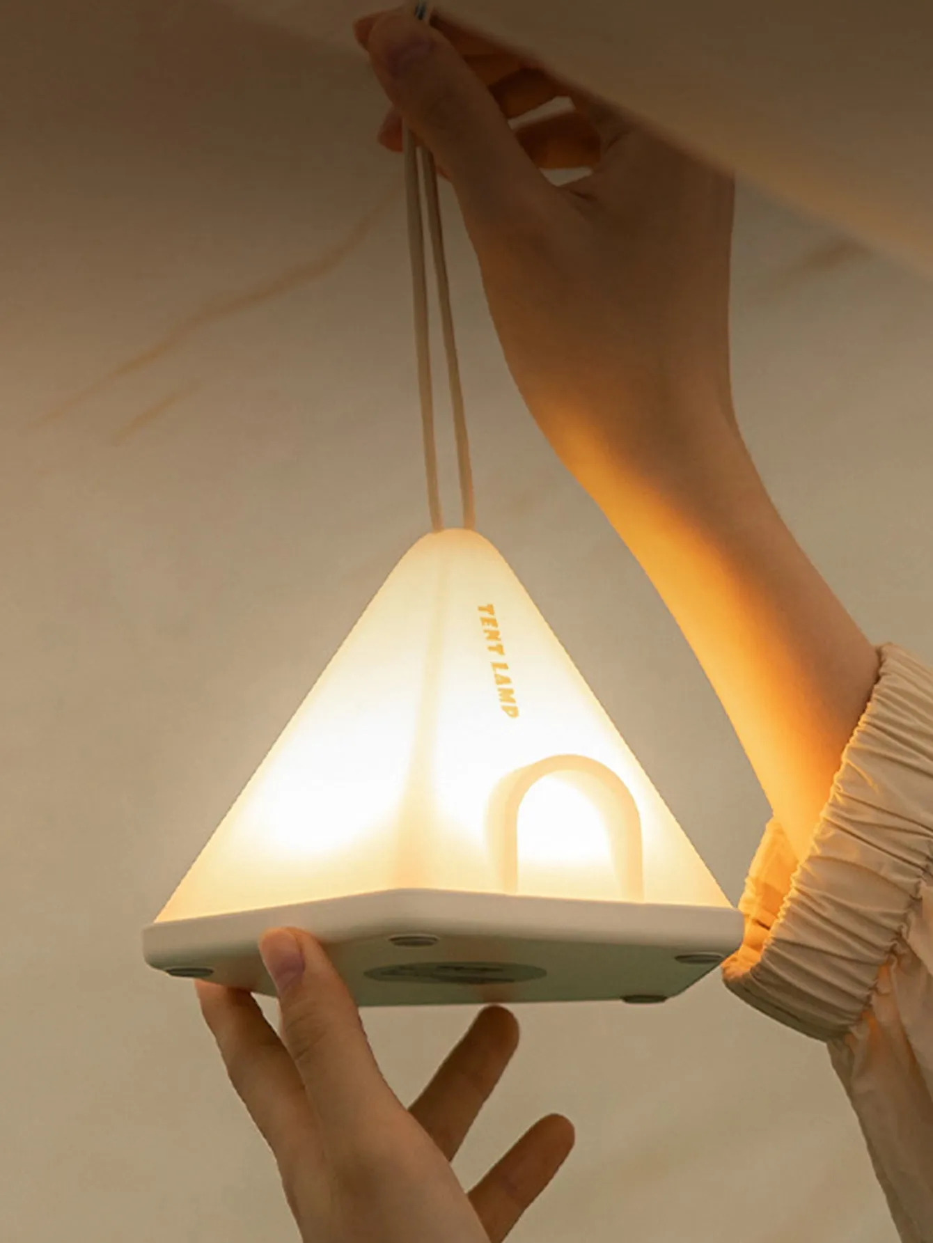Premium Tent Night Light with Hanging Strap & Base – 6 Adjustable Brightness Levels for Ultimate Camping Ambiance