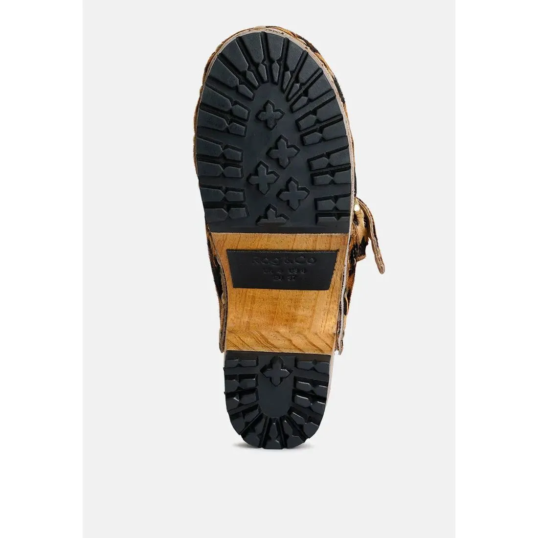 Prunus Buckled Suede Mule Clogs