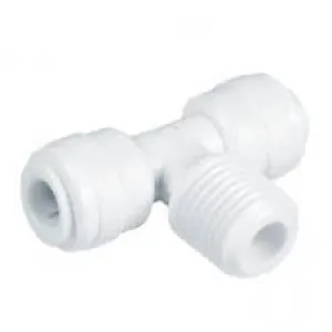 Quickfit Male Tee Union Connector 1/4" x 1/4"