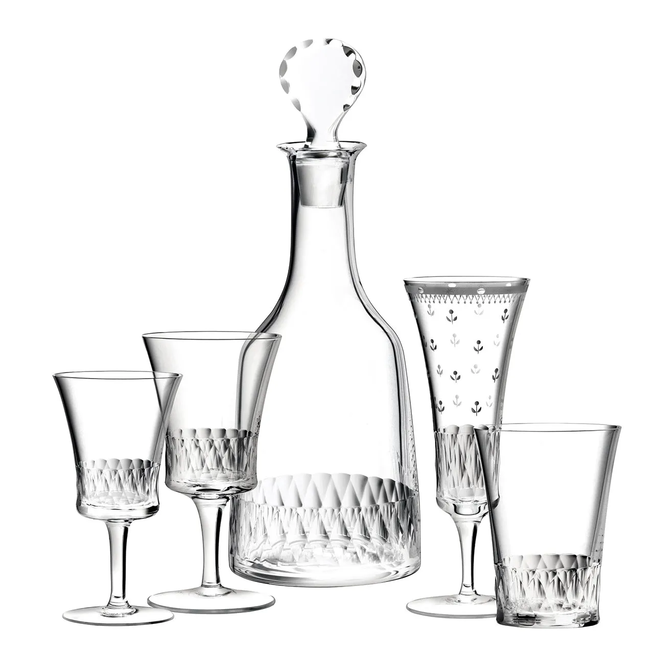 "Biedermeier" Drinking Set No. 261 Champagne Flute by Stefan Rath