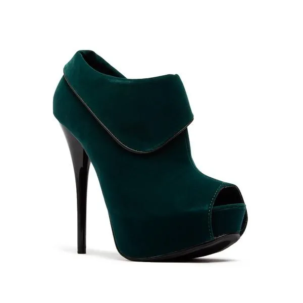 Qupid Peep Toe High Heel Ankle Bootie Shoes by Sensual Fashion Boutique