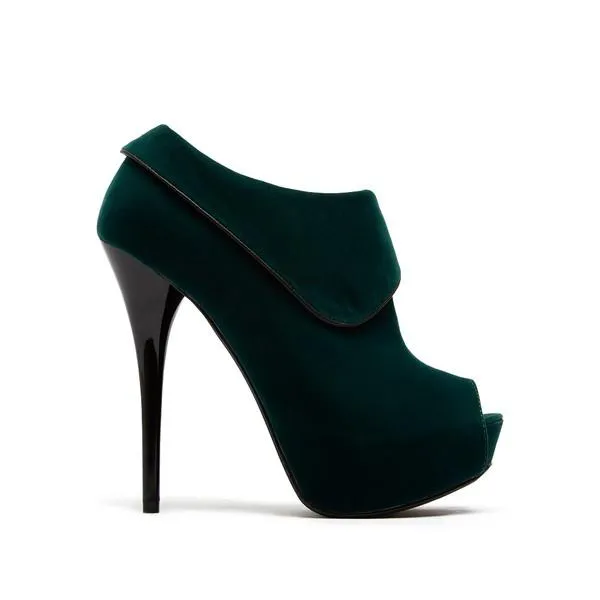 Qupid Peep Toe High Heel Ankle Bootie Shoes by Sensual Fashion Boutique