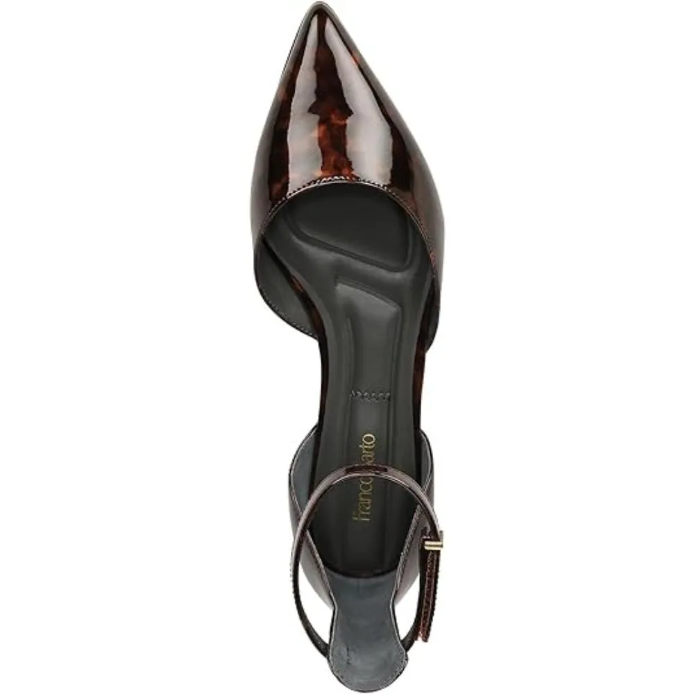 Racer Flat Tortoise Leopard Patent Franco Sarto Flats