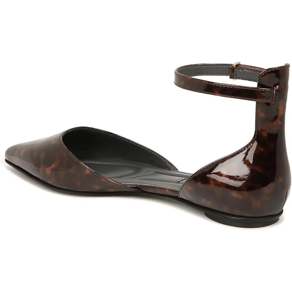 Racer Flat Tortoise Leopard Patent Franco Sarto Flats