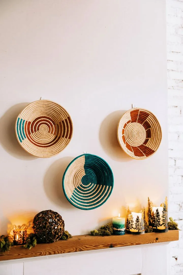 Raffia Basket - Asymmetric, Uganda