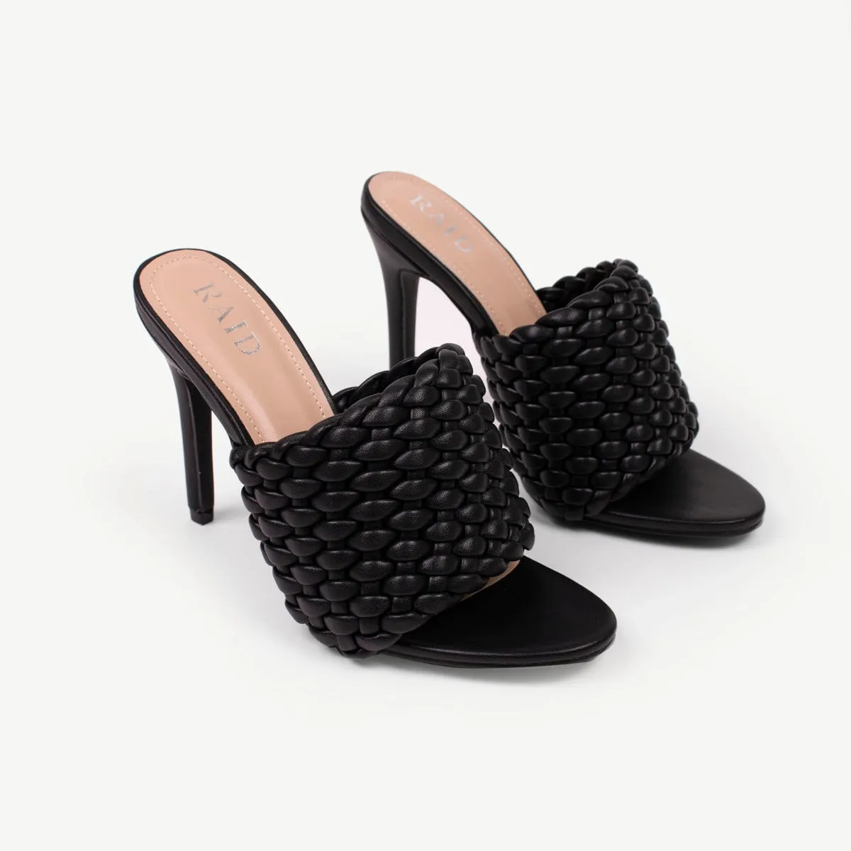 RAID Tanya Heeled Mule in Black