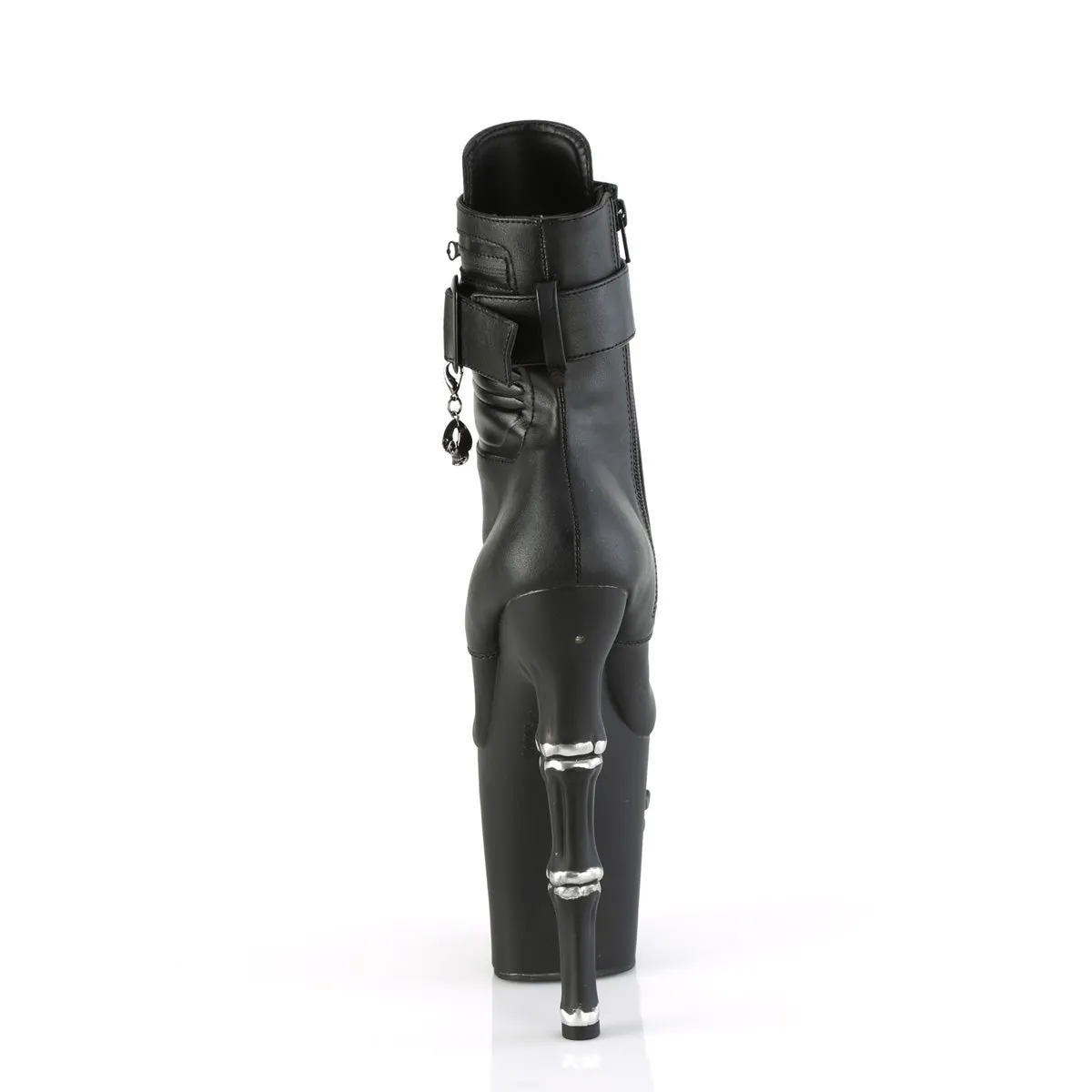 RAPTURE-1020STR-LT Pleaser Black Faux Leather Sexy Platform Shoes (Pole Dancing Heels)