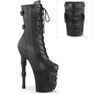RAPTURE-1047 Pleaser Black Faux Leather Sexy Platform Shoes (Pole Dancing Heels)
