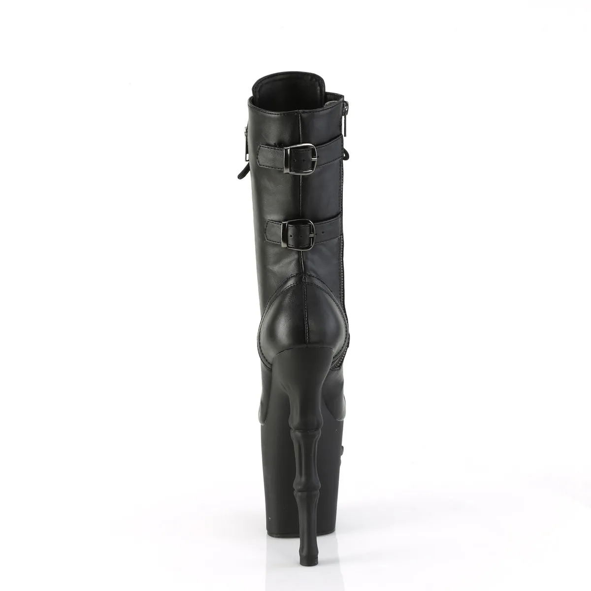 RAPTURE-1047 Pleaser Black Faux Leather Sexy Platform Shoes (Pole Dancing Heels)