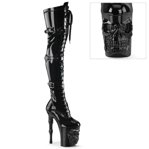 RAPTURE-3028 Pleaser Black Patent Sexy Platform Shoes (Pole Dancing Heels)