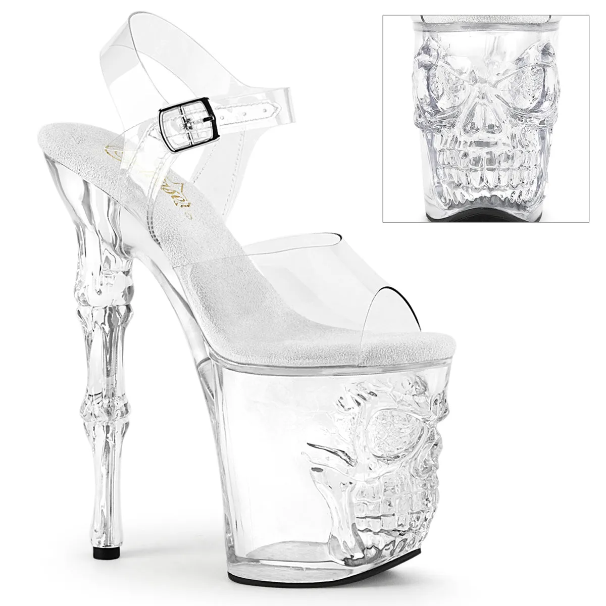 RAPTURE-808 Pleaser Clear Sexy Platform Shoes (Pole Dancing Heels)