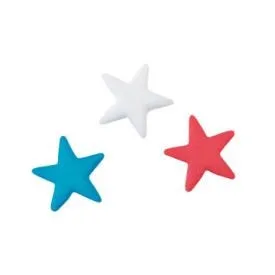 Red, White and Blue Edible Sugar Star Dec Ons