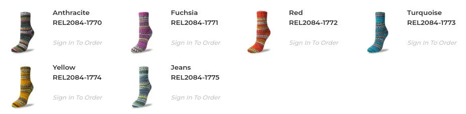 Rellana Garne Flotte Sock 4ply Bambus Merino Celebration