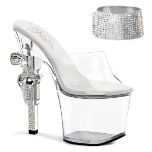 REVOLVER-712 Pleaser Clear Sexy Platform Shoes (Pole Dancing Heels)