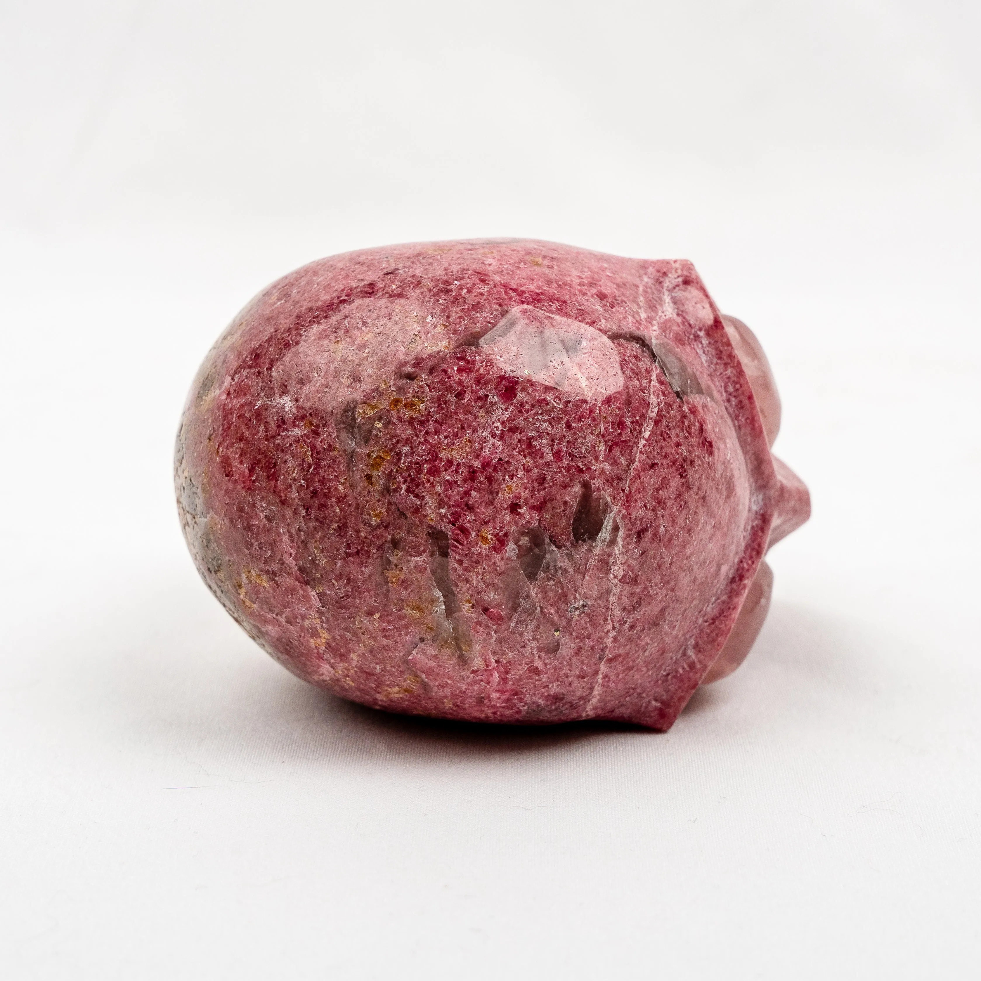 Rhodonite 3.75" Crystal Alien with Rose Quartz Eyes
