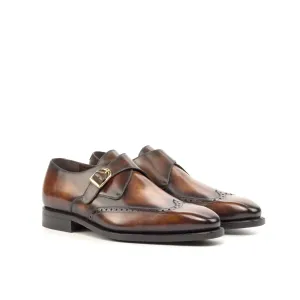 Rinos Single Monk Patina Shoes (sample)