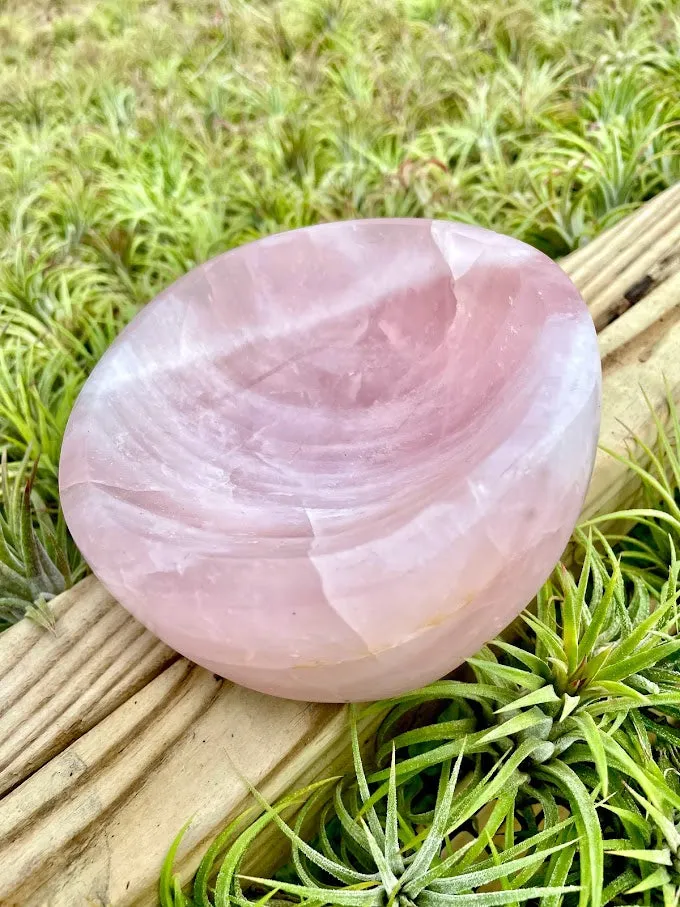 Rose Quartz Crystal Bowl