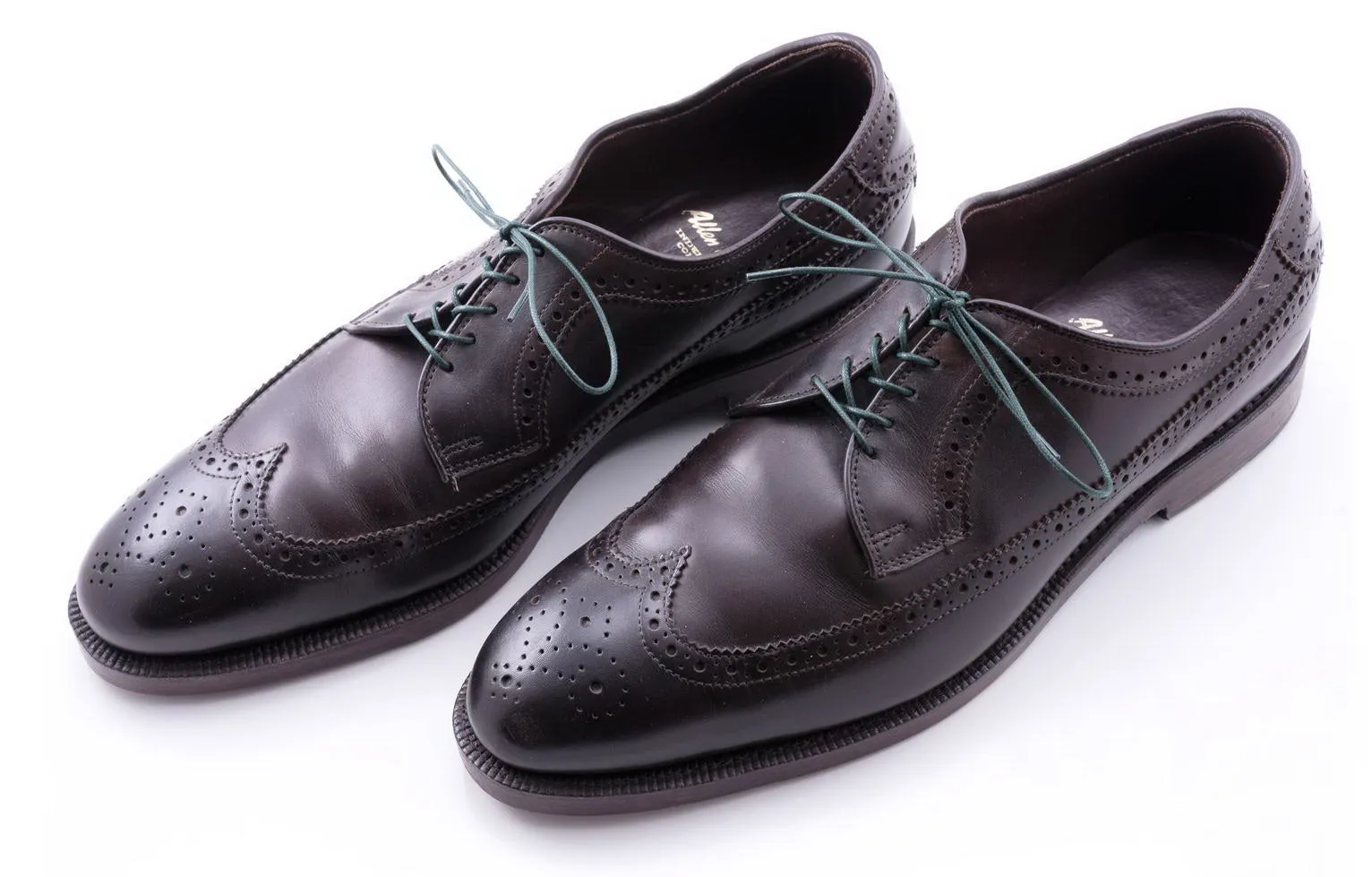 Round Dark Green Waxed Cotton Shoelaces