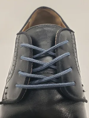 Round Dress Shoelaces - Denim Blue