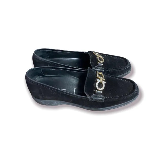 Salvatore Ferragamo Black 7.5 Loafers