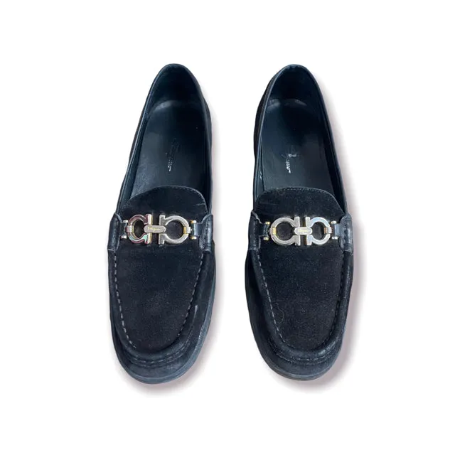 Salvatore Ferragamo Black 7.5 Loafers