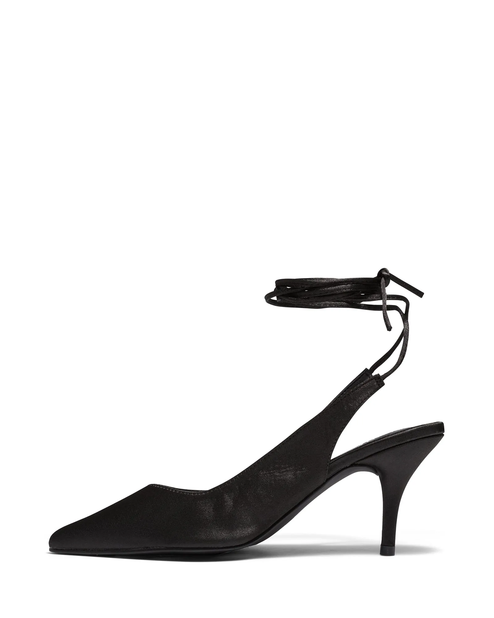 Satisfy Pump Black Satin