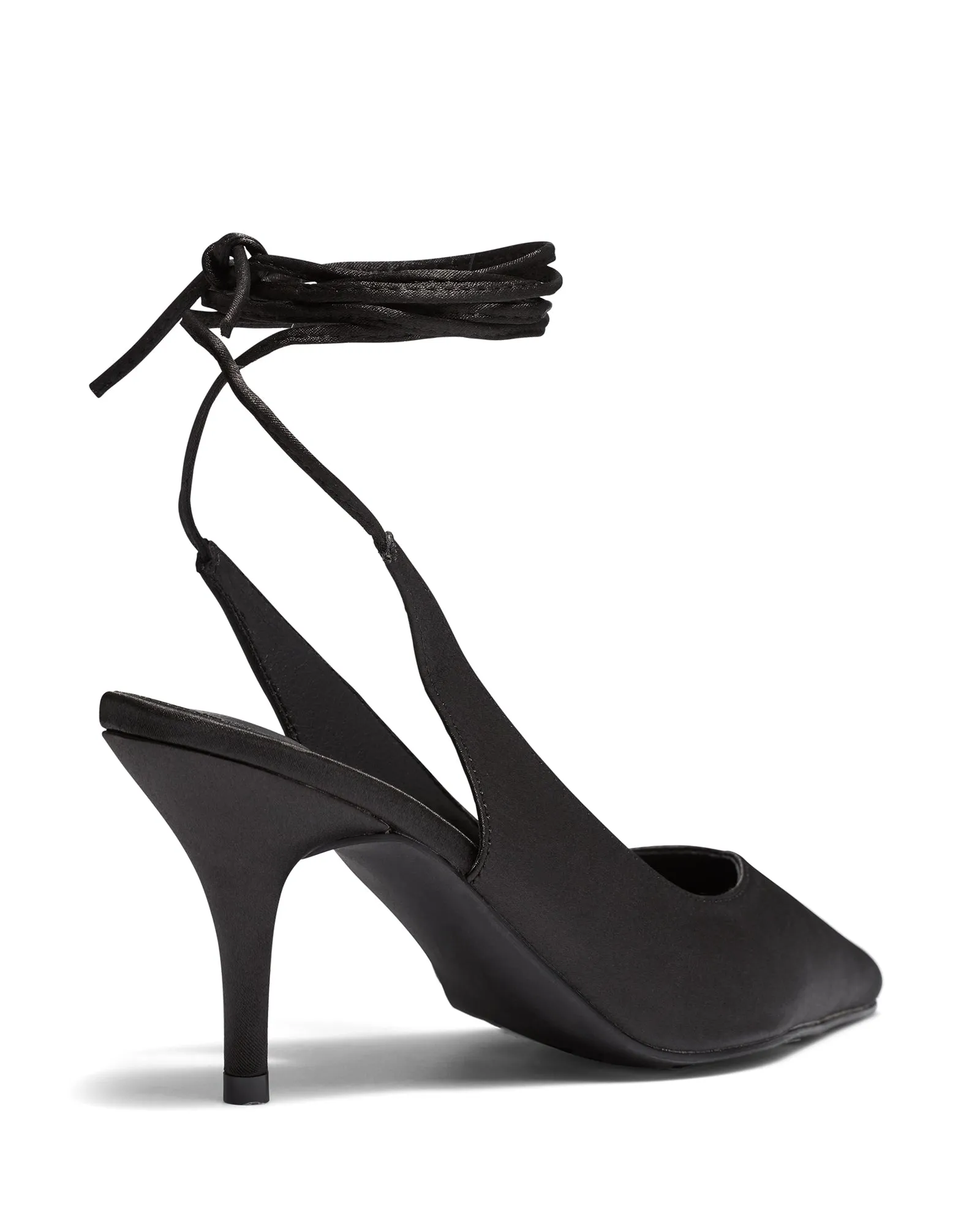 Satisfy Pump Black Satin