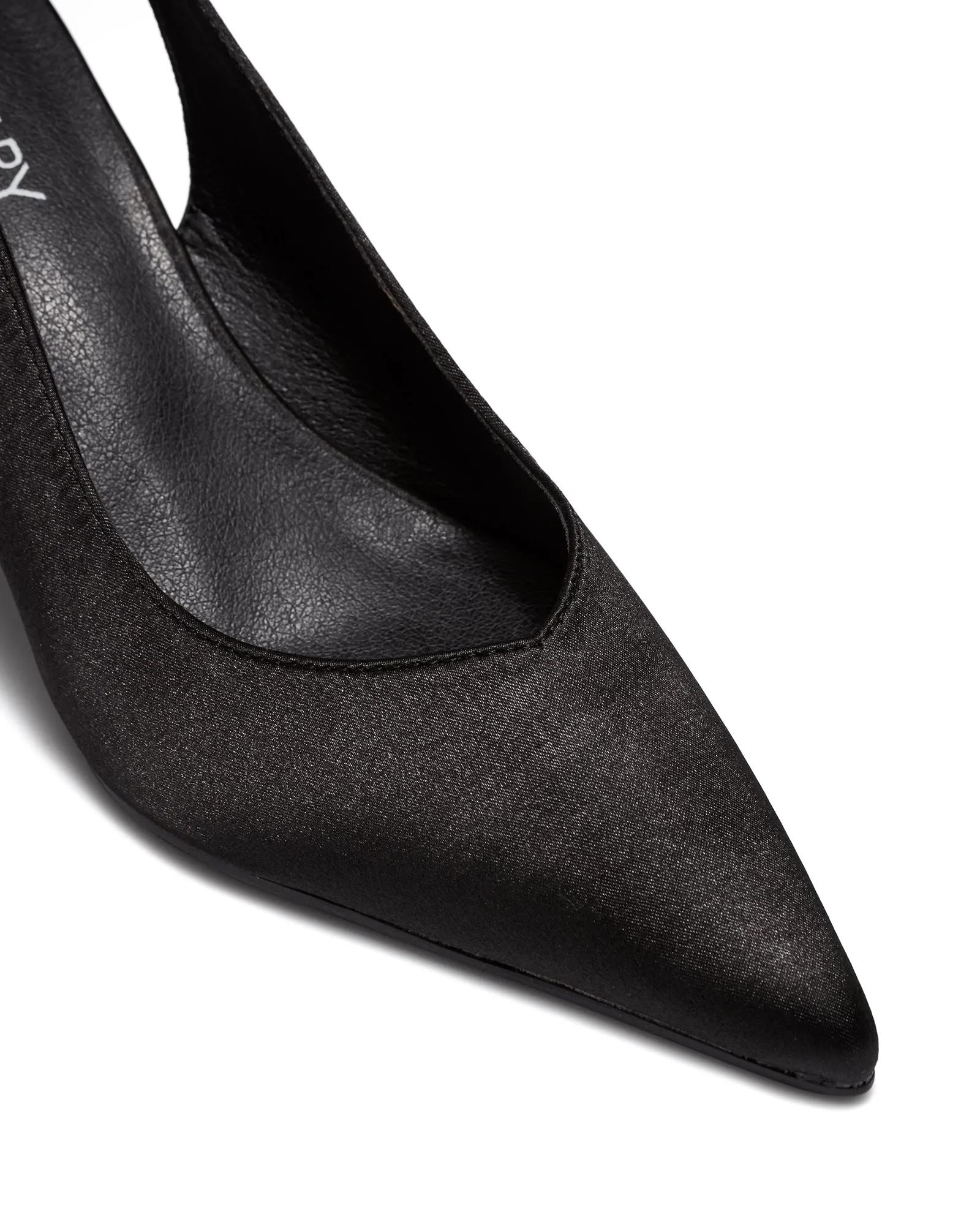 Satisfy Pump Black Satin