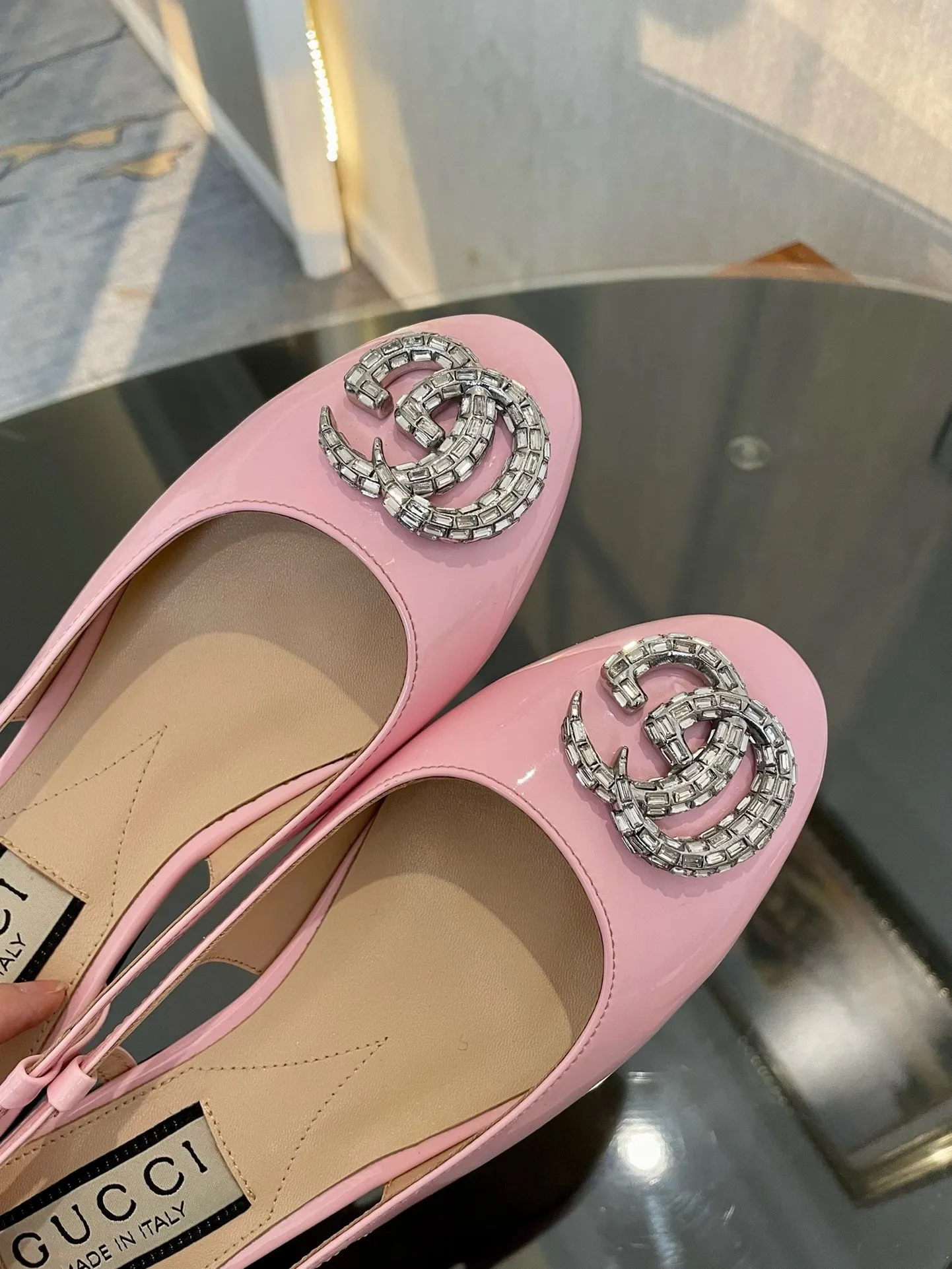 SE1270 Women's ballerina with Double G / Size5-11