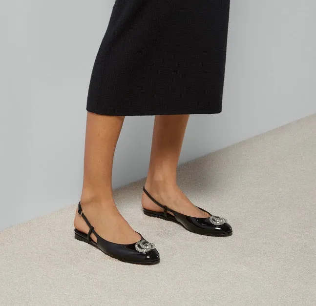 SE1271 Women's ballerina with Double G / Size5-11