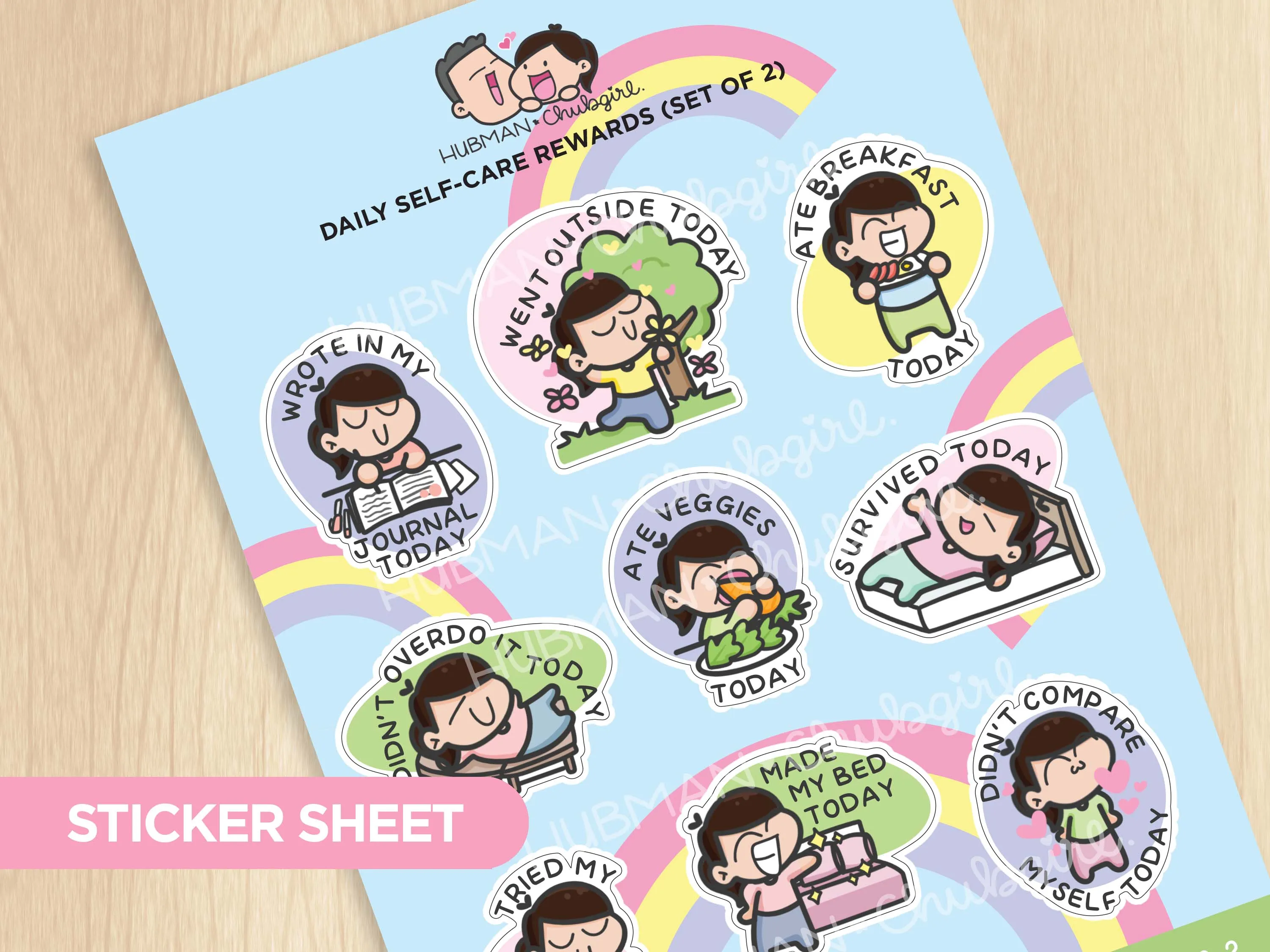 Self-Care Sticker Set