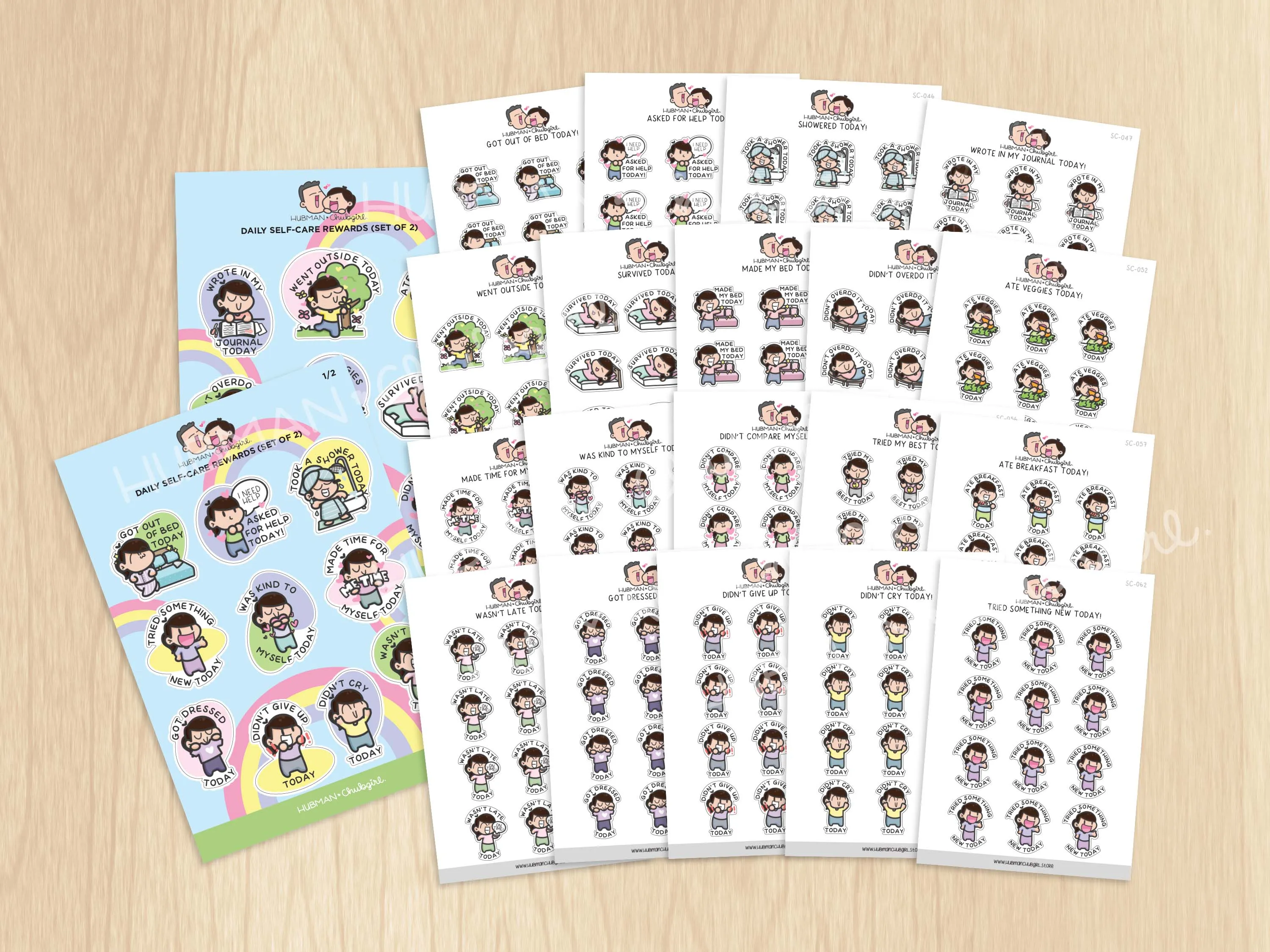 Self-Care Sticker Set