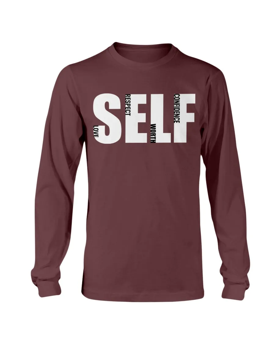 Self Love Respect Worth Confidence Gildan Long Sleeve T-Shirt