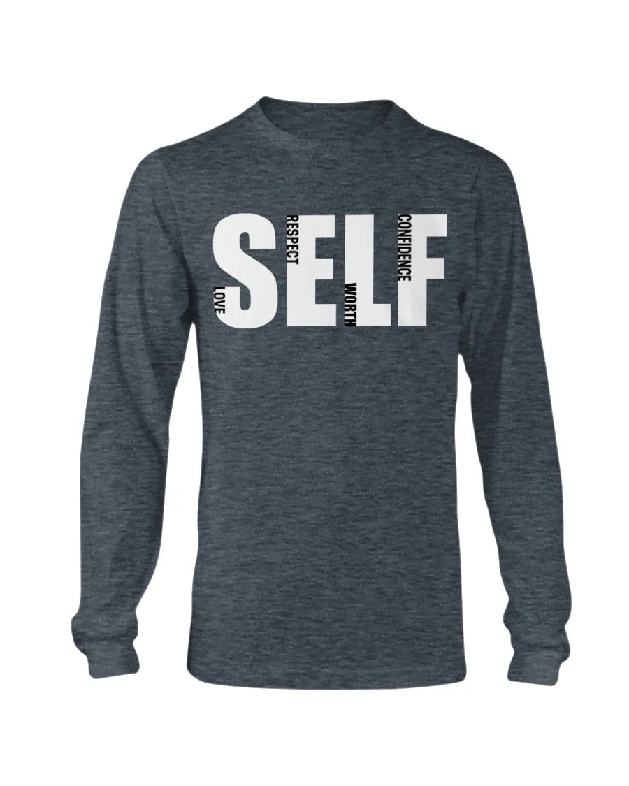 Self Love Respect Worth Confidence Gildan Long Sleeve T-Shirt