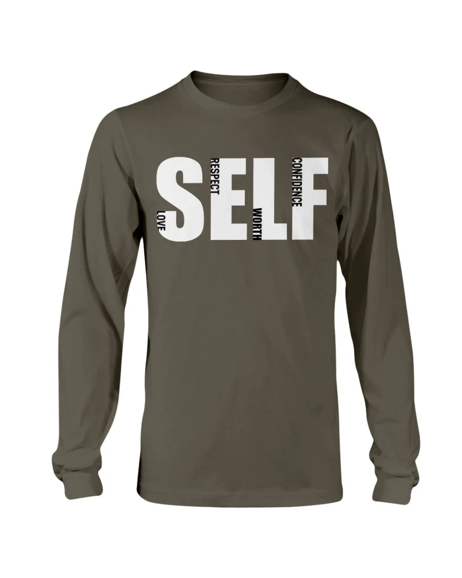 Self Love Respect Worth Confidence Gildan Long Sleeve T-Shirt
